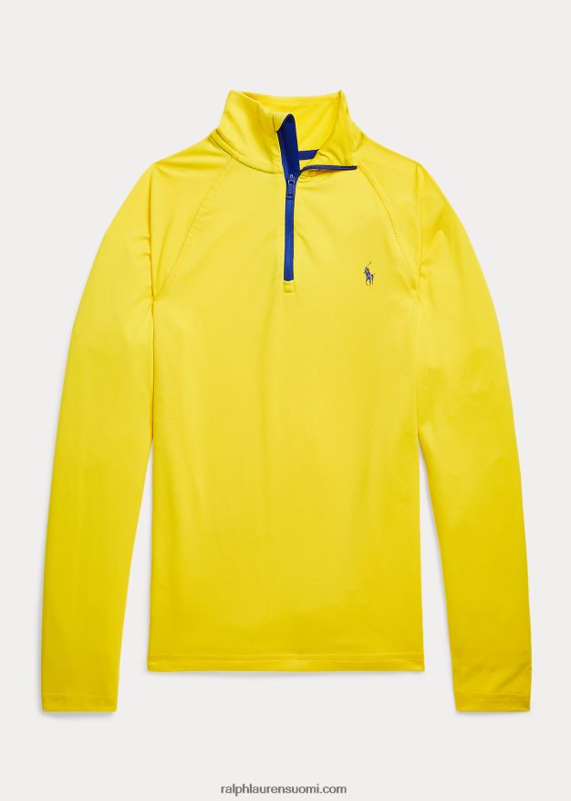 Ralph Lauren lapset suorituskykyinen jersey-neljännesvetoketjupusero 0Z24ZR9825 sitruunamurska