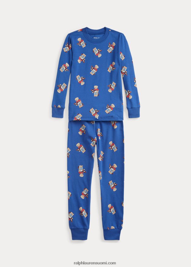 Ralph Lauren lapset polo bear stretch jersey nukkumissetti 0Z24ZR6401 kuninkaallinen perintö