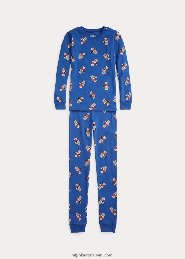 Ralph Lauren lapset polo bear stretch jersey nukkumissetti 0Z24ZR6402 kuninkaallinen perintö