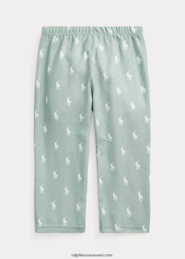 Ralph Lauren lapset pooloponin twill unihousut 0Z24ZR6393 haalistunut minttu