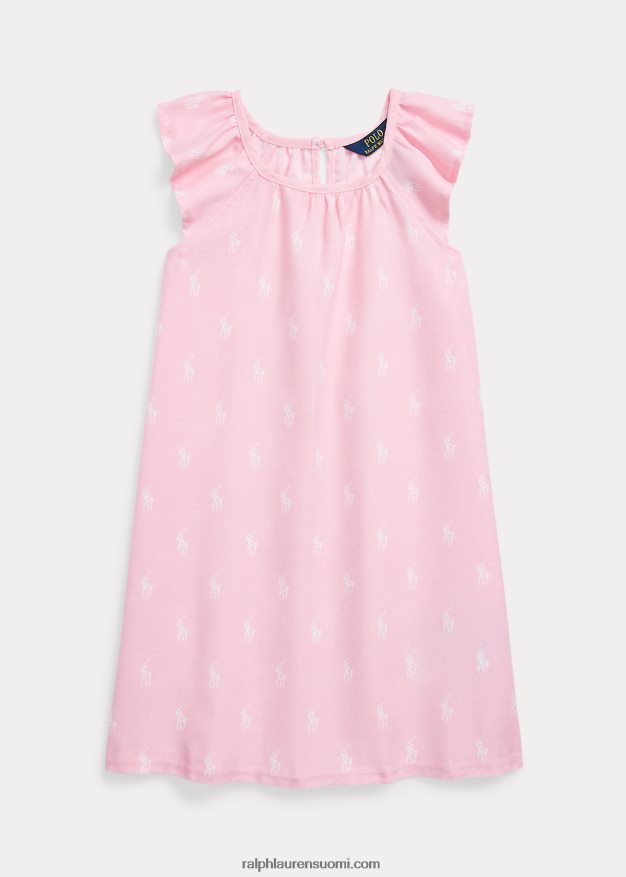 Ralph Lauren lapset pooloponin twill-yöpaita 0Z24ZR7314 karmelin pinkki