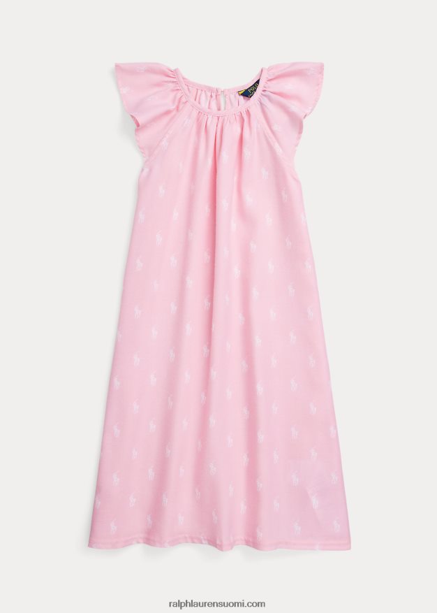 Ralph Lauren lapset pooloponin twill-yöpaita 0Z24ZR7319 karmelin pinkki