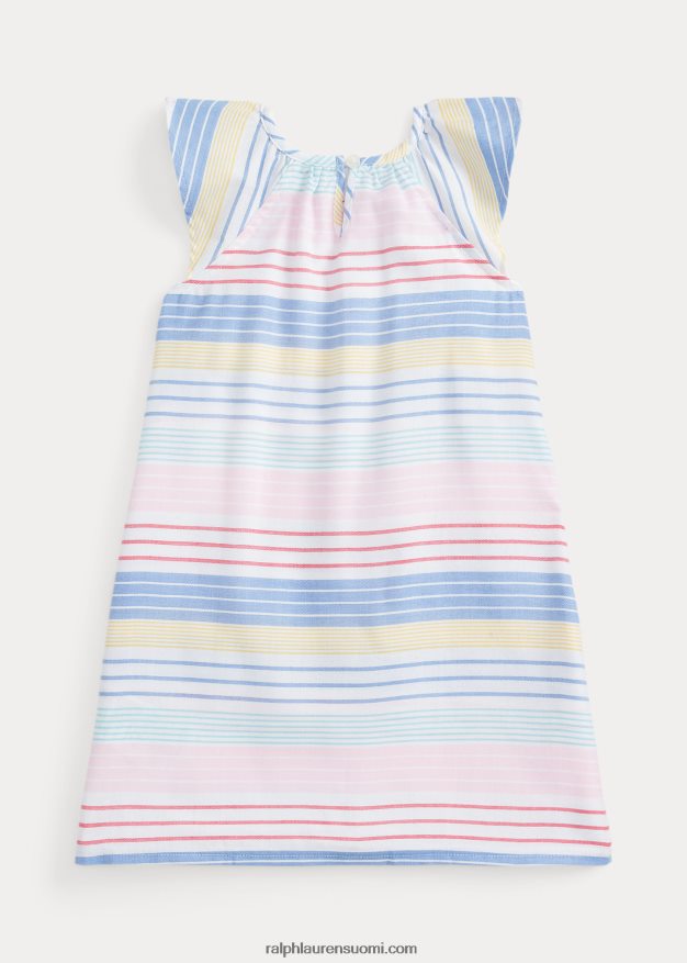 Ralph Lauren lapset raidallinen twill-yöpaita 0Z24ZR7318 multi