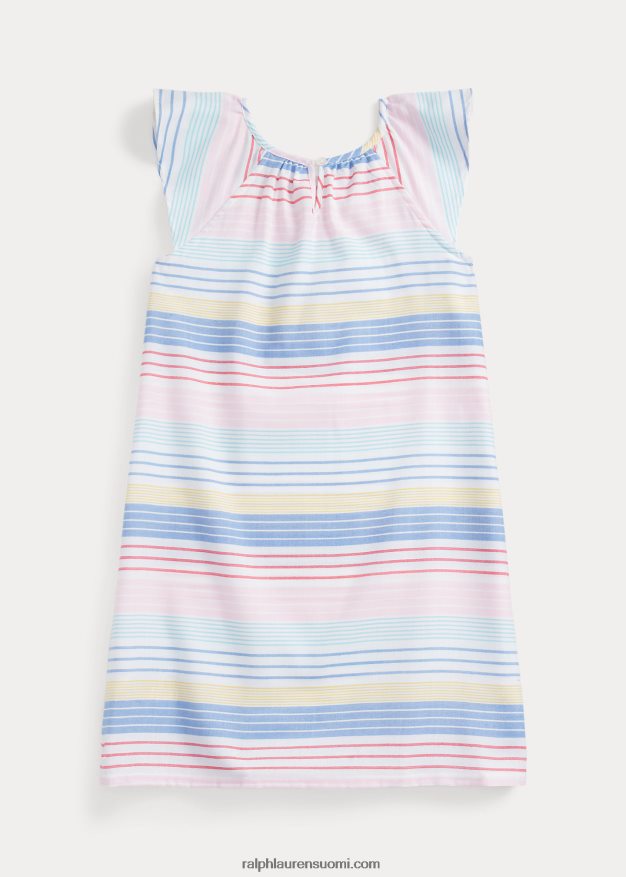 Ralph Lauren lapset raidallinen twill-yöpaita 0Z24ZR7324 multi