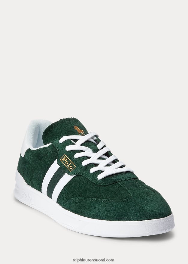 Ralph Lauren miehet Heritage aera mokkanahka lenkkari 0Z24ZR2189 college vihreä
