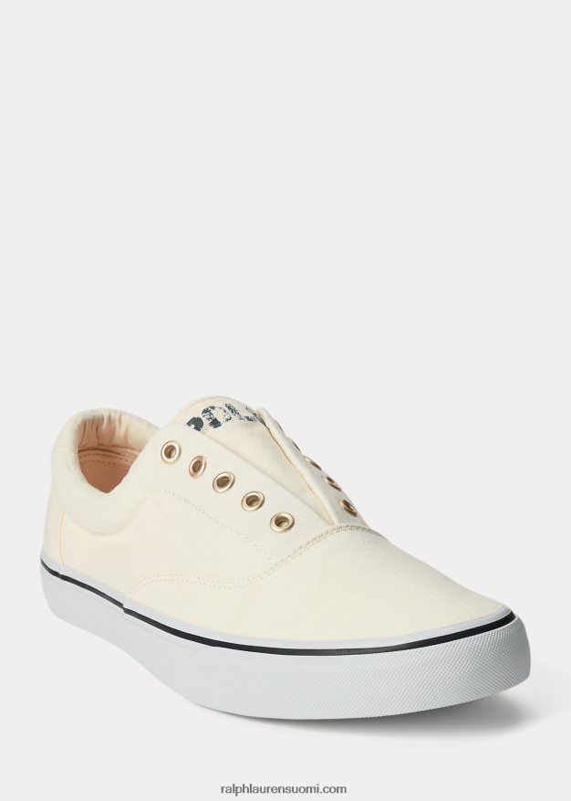Ralph Lauren miehet Keaton canvas -lenkkarit 0Z24ZR2029 pergamentti kerma