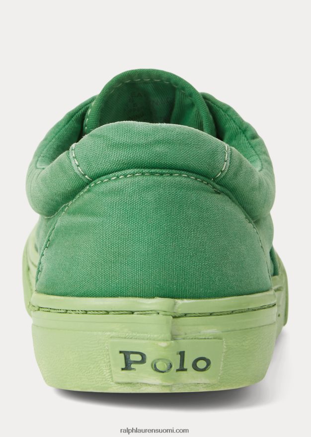 Ralph Lauren miehet Keaton canvas -lenkkarit 0Z24ZR2033 ensisijainen vihreä