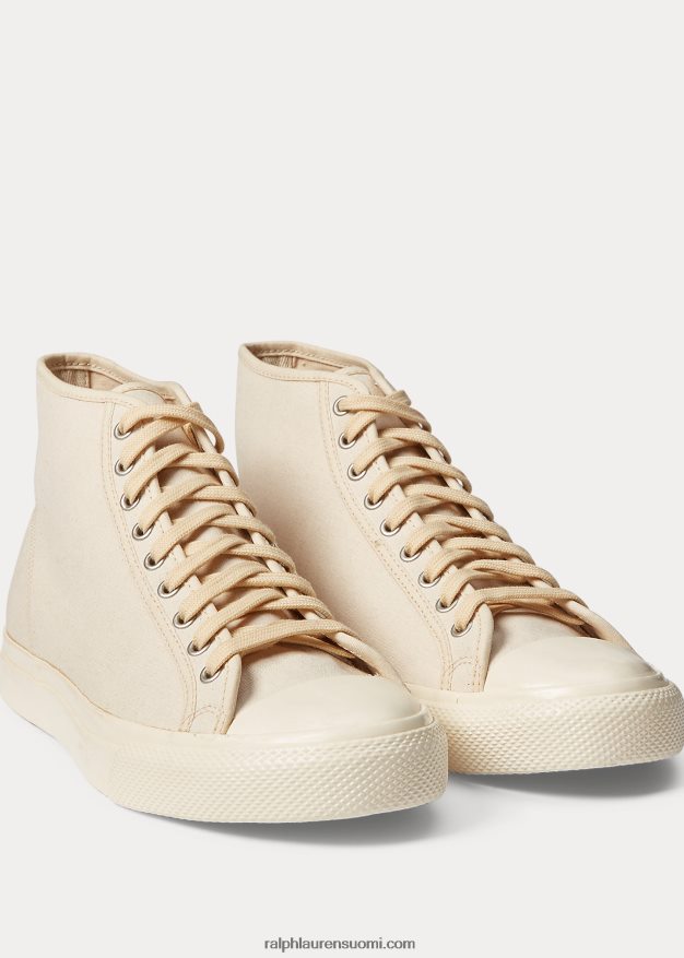 Ralph Lauren miehet Mayport canvas -lenkkarit 0Z24ZR1950 greige