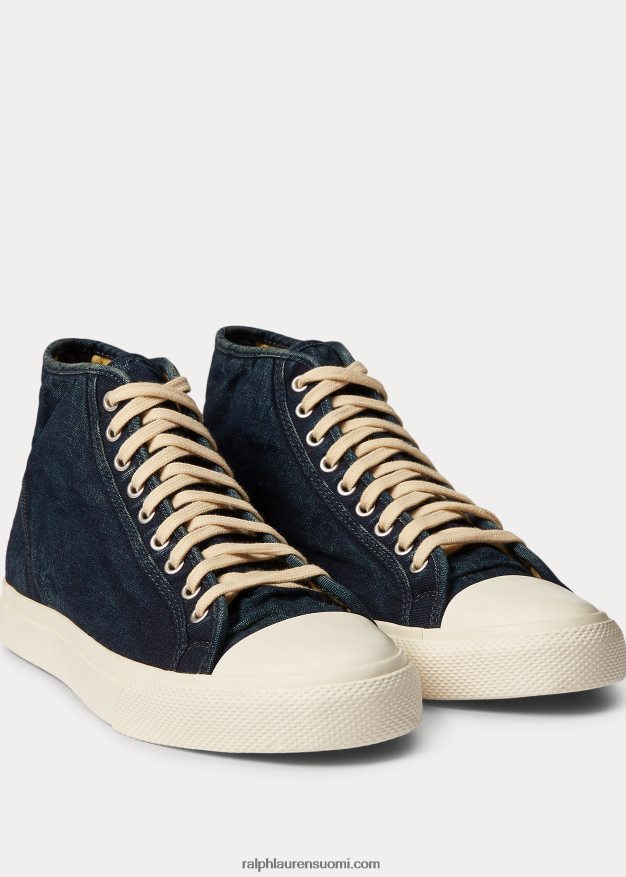 Ralph Lauren miehet Mayport canvas -lenkkarit 0Z24ZR1955 indigo