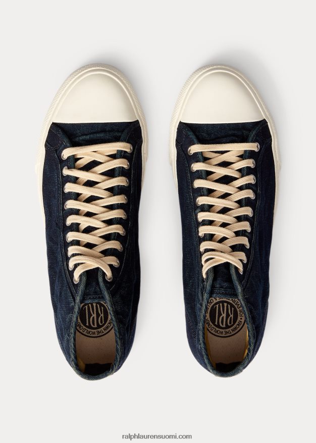 Ralph Lauren miehet Mayport canvas -lenkkarit 0Z24ZR1955 indigo