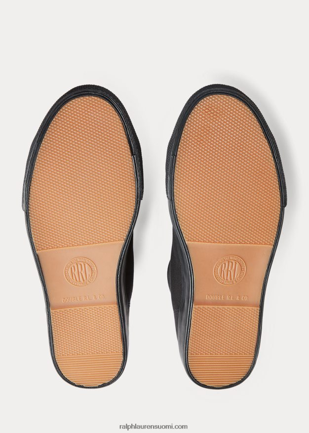 Ralph Lauren miehet Mayport canvas -lenkkarit 0Z24ZR1958 musta