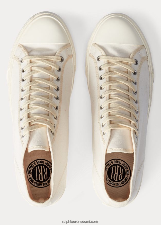 Ralph Lauren miehet Mayport canvas -lenkkarit 0Z24ZR2125 luonnollinen kangas