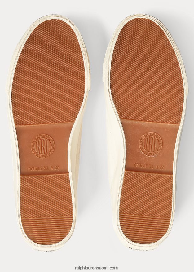 Ralph Lauren miehet Mayport canvas -lenkkarit 0Z24ZR2125 luonnollinen kangas