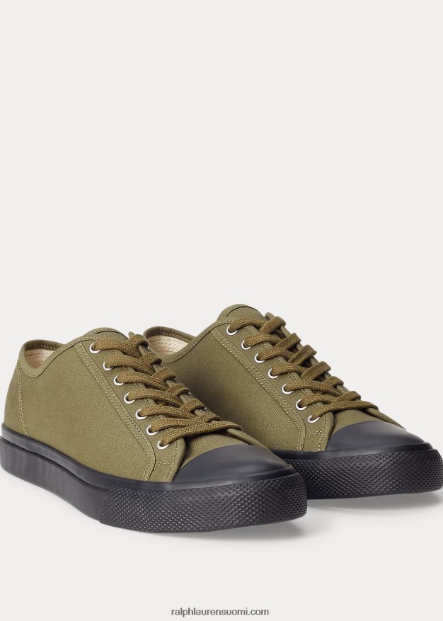 Ralph Lauren miehet canvas tennarit 0Z24ZR1957 oliivinvihreä