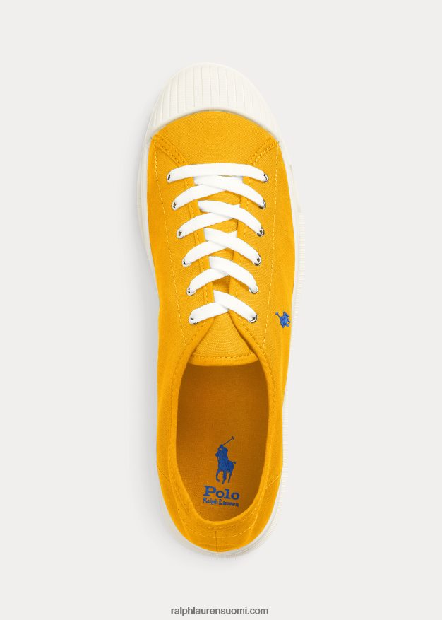 Ralph Lauren miehet essence 100 canvas -lenkkarit 0Z24ZR2045 keltainen/sininen