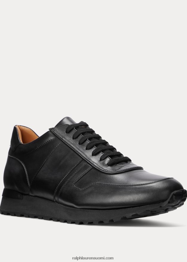 Ralph Lauren miehet ethan vasikanahkaiset tennarit 0Z24ZR1947 musta