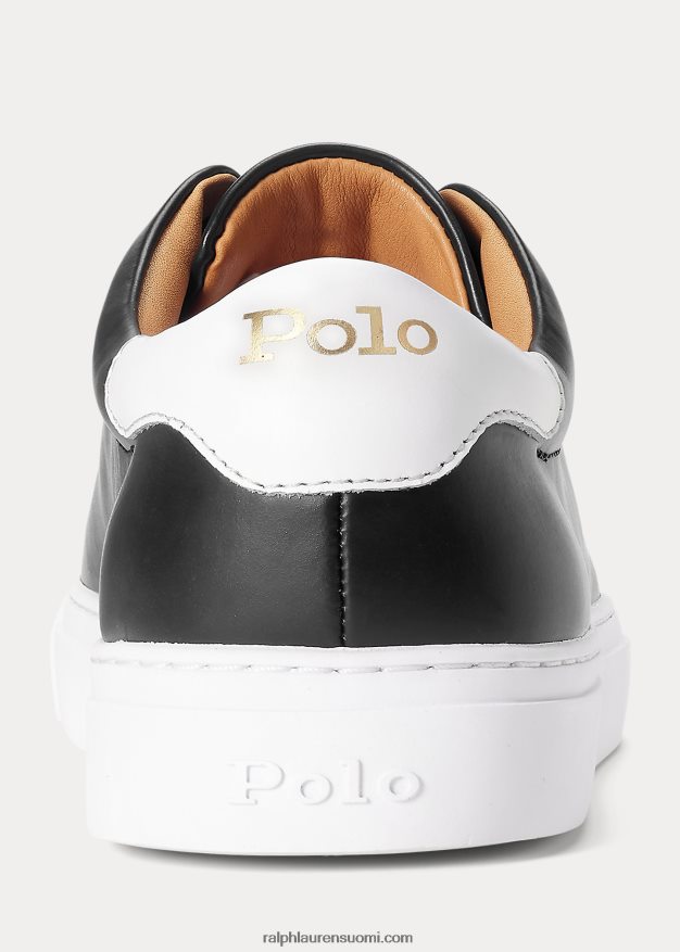 Ralph Lauren miehet jermain nahkaiset tennarit 0Z24ZR2014 musta