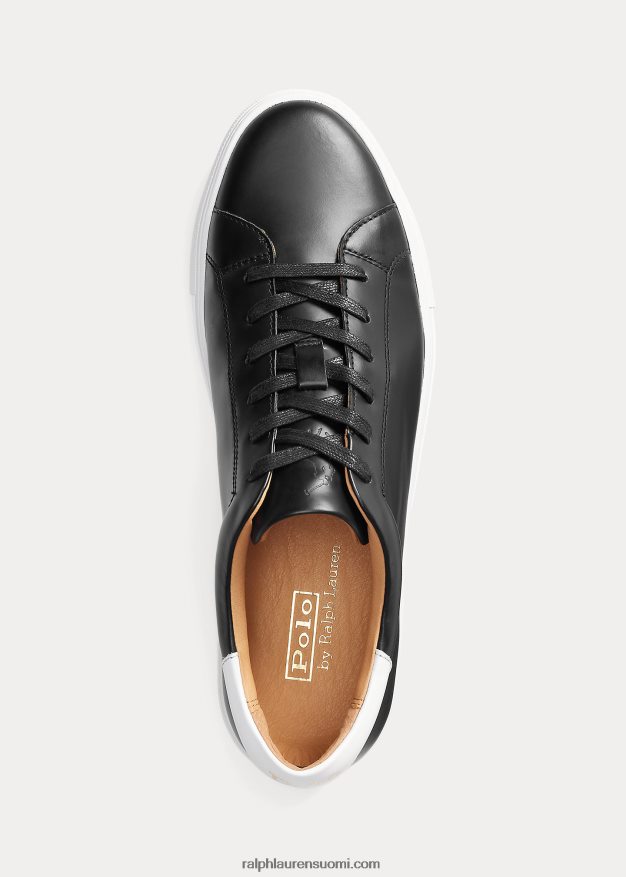 Ralph Lauren miehet jermain nahkaiset tennarit 0Z24ZR2014 musta