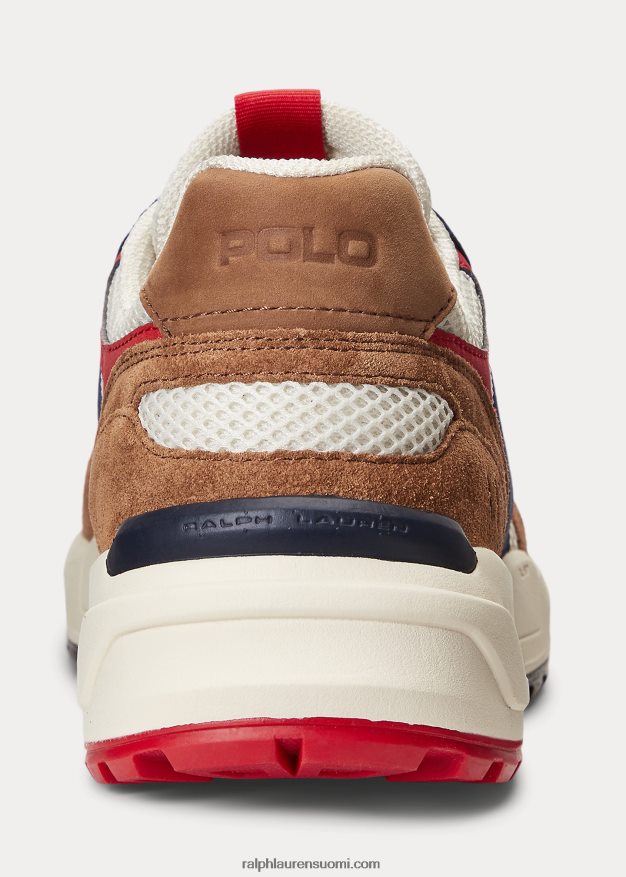 Ralph Lauren miehet jogger mokkanahka ja verkkolenkki 0Z24ZR1970 hunter laivasto/tiikki