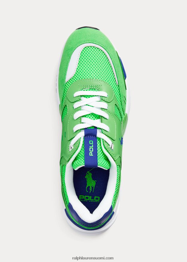 Ralph Lauren miehet jogger mokkanahka ja verkkolenkki 0Z24ZR1972 tukaaninvihreä/kuninkaallinen