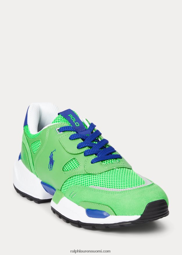 Ralph Lauren miehet jogger mokkanahka ja verkkolenkki 0Z24ZR1972 tukaaninvihreä/kuninkaallinen