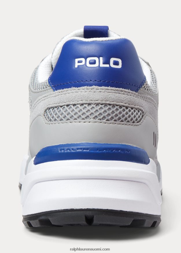 Ralph Lauren miehet jogger mokkanahka ja verkkolenkki 0Z24ZR1973 kanava harmaa/city royal