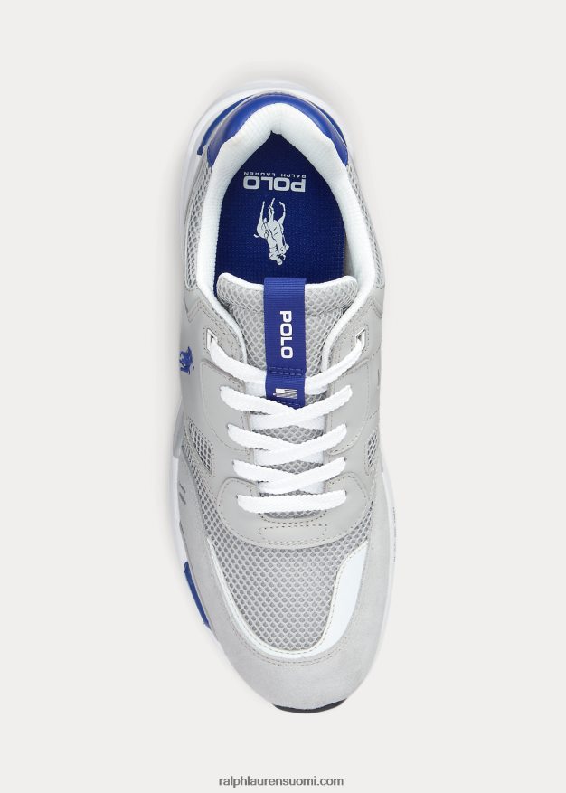 Ralph Lauren miehet jogger mokkanahka ja verkkolenkki 0Z24ZR1973 kanava harmaa/city royal