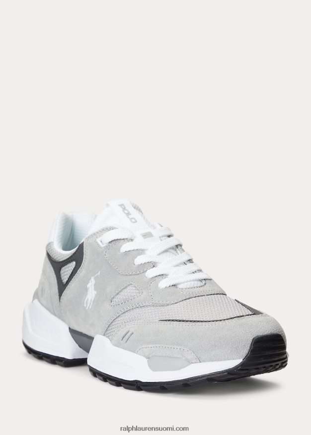 Ralph Lauren miehet jogger mokkanahka ja verkkolenkki 0Z24ZR2198 pehmeä harmaa