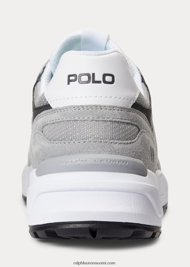 Ralph Lauren miehet jogger mokkanahka ja verkkolenkki 0Z24ZR2198 pehmeä harmaa