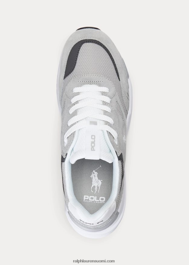 Ralph Lauren miehet jogger mokkanahka ja verkkolenkki 0Z24ZR2198 pehmeä harmaa