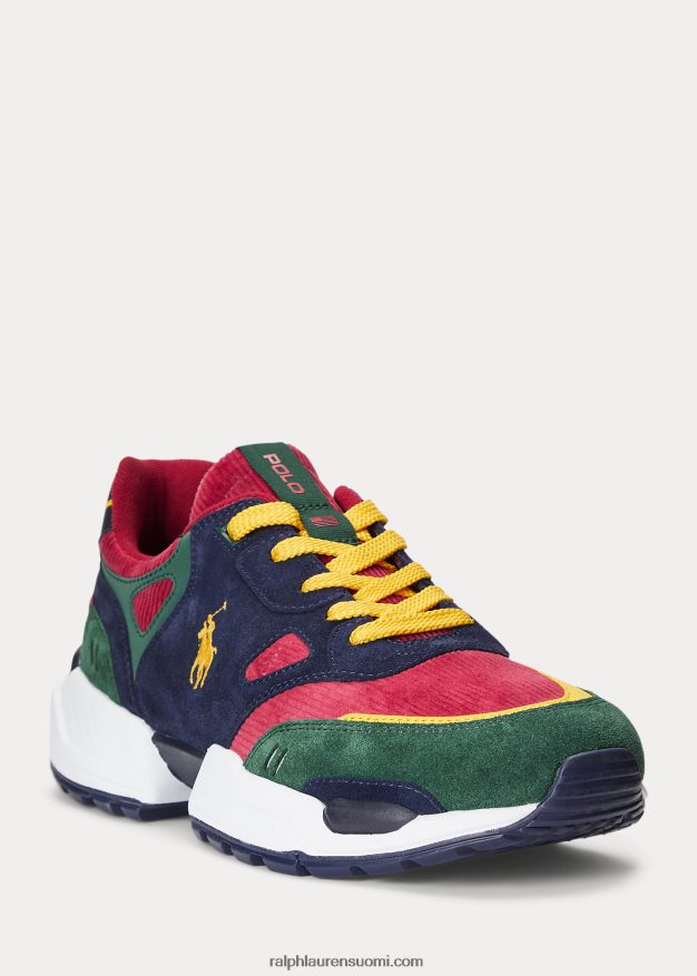 Ralph Lauren miehet jogger mokkanahka & vakosamettilenkkari 0Z24ZR2200 väripalikka