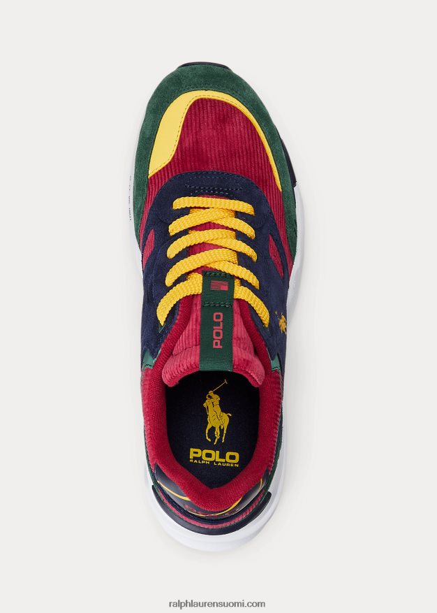 Ralph Lauren miehet jogger mokkanahka & vakosamettilenkkari 0Z24ZR2200 väripalikka