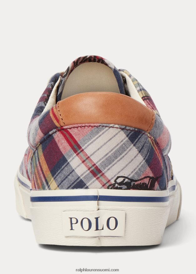 Ralph Lauren miehet keaton madras tennarit 0Z24ZR2038 lohkotulostus