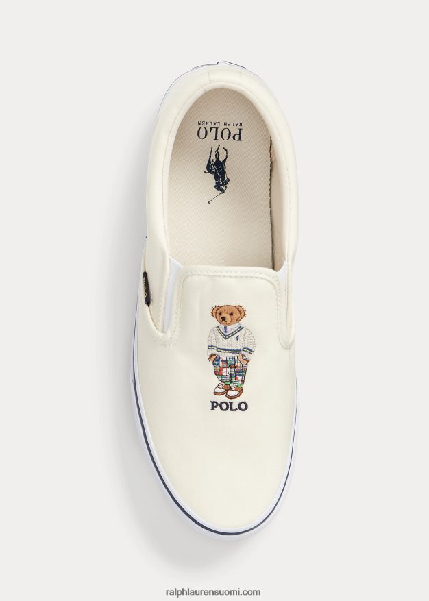 Ralph Lauren miehet keaton polo bear slip-on lenkkari 0Z24ZR2025 pergamentti kerma