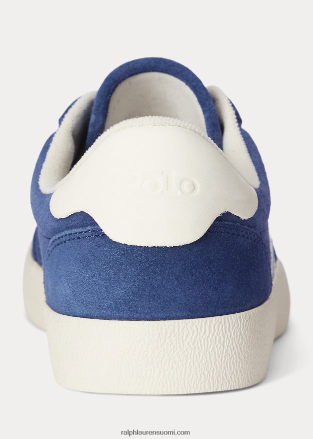 Ralph Lauren miehet kenttämokkanahka matalavarttaiset tennarit 0Z24ZR1983 vaalea laivasto