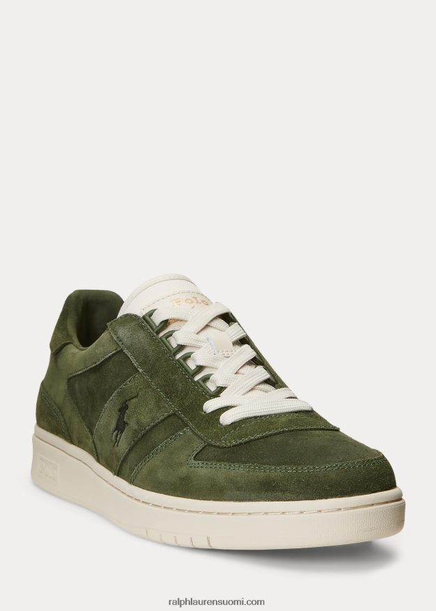 Ralph Lauren miehet kenttämokkanahka matalavarttaiset tennarit 0Z24ZR1999 klassinen harmaa