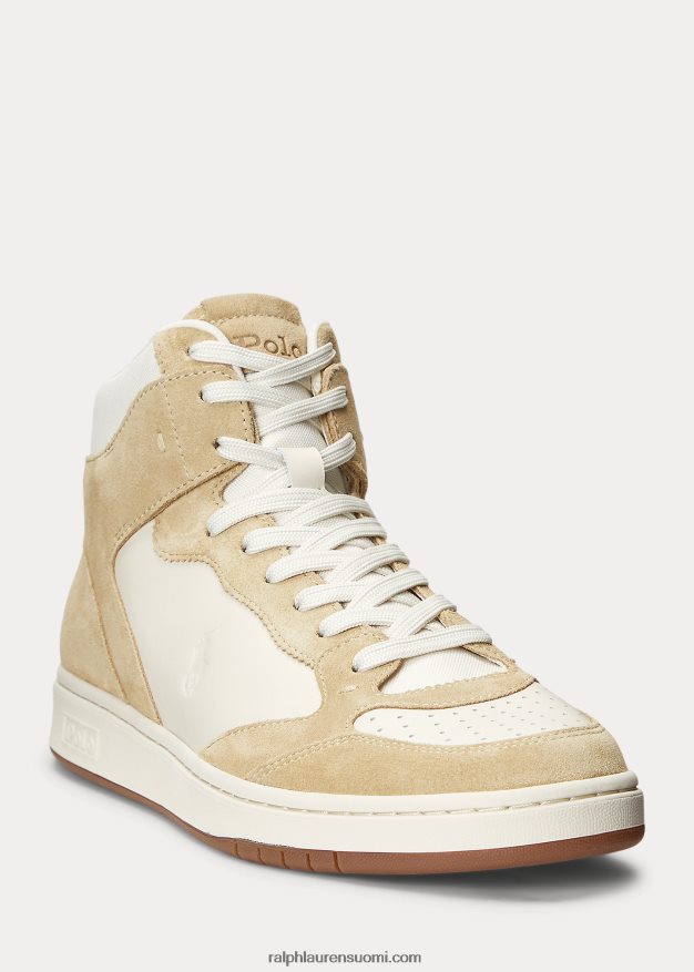 Ralph Lauren miehet kenttänahka-mokkanahka korkeat lenkkarit 0Z24ZR2004