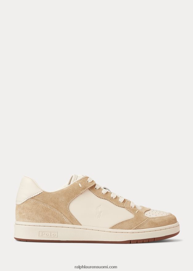 Ralph Lauren miehet kenttänahka-mokkanahka lenkkarit 0Z24ZR1995 luu/ekru