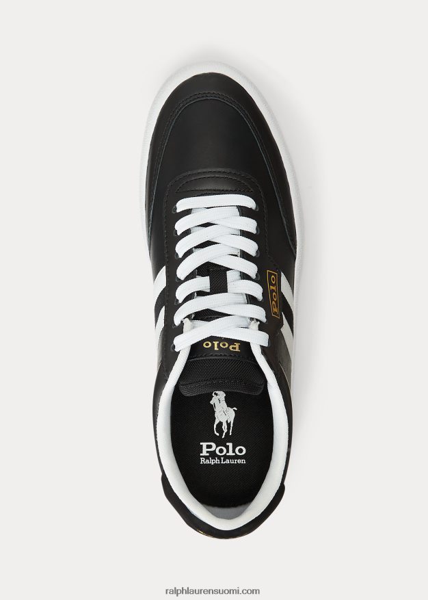 Ralph Lauren miehet kenttänahkainen lenkkari 0Z24ZR1977 musta valkoinen