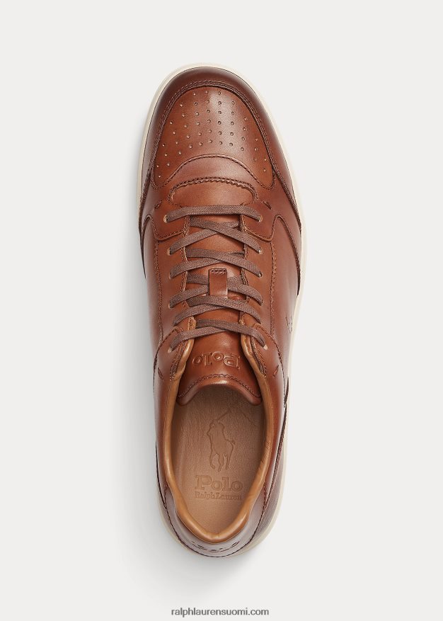 Ralph Lauren miehet kenttänahkainen lenkkari 0Z24ZR1994 vaalean ruskea