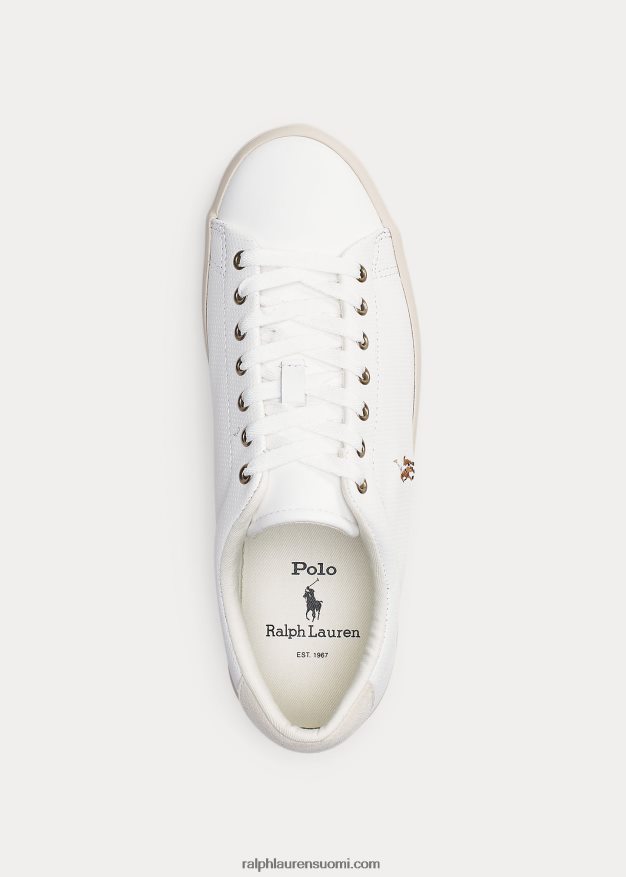 Ralph Lauren miehet pitkäpuinen nahkalenkkari 0Z24ZR2019 valkoinen