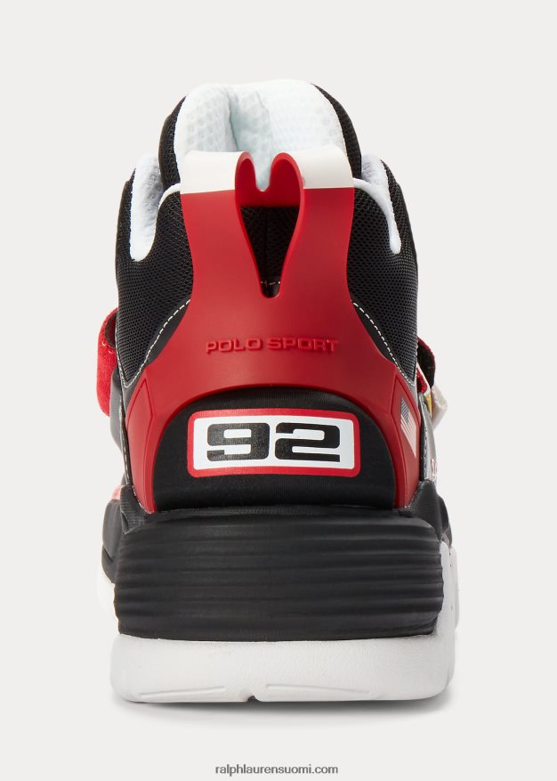 Ralph Lauren miehet ps100 korkeat tennarit 0Z24ZR1937 musta/rl2000 punainen