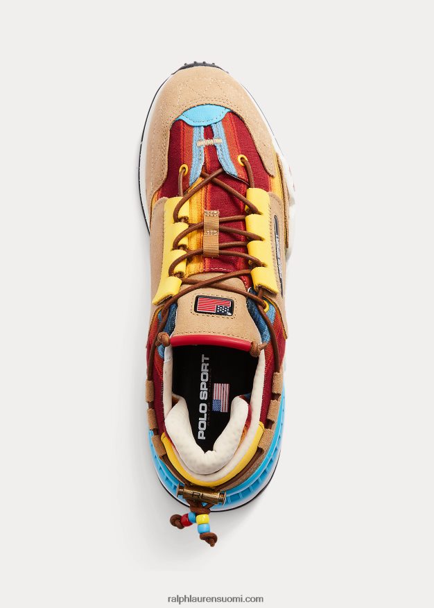 Ralph Lauren miehet ps200 ombre tennarit 0Z24ZR2197 karamelli multi