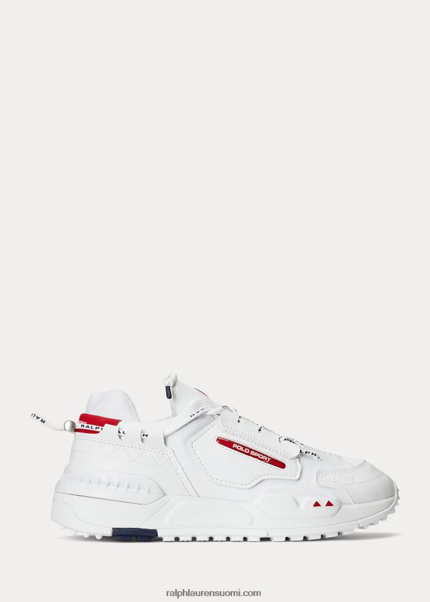 Ralph Lauren miehet ps200 tennarit 0Z24ZR1939 valkoinen/laivasto/rl2000 punainen