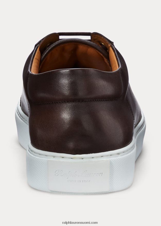 Ralph Lauren miehet severn vasikanahkaiset tennarit 0Z24ZR1949 tumman ruskea