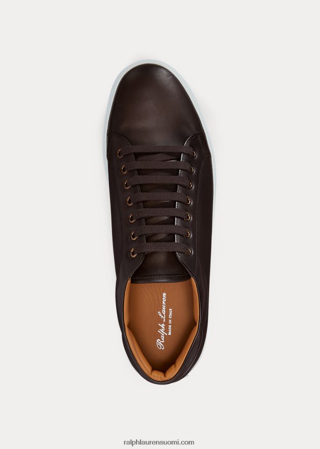 Ralph Lauren miehet severn vasikanahkaiset tennarit 0Z24ZR1949 tumman ruskea