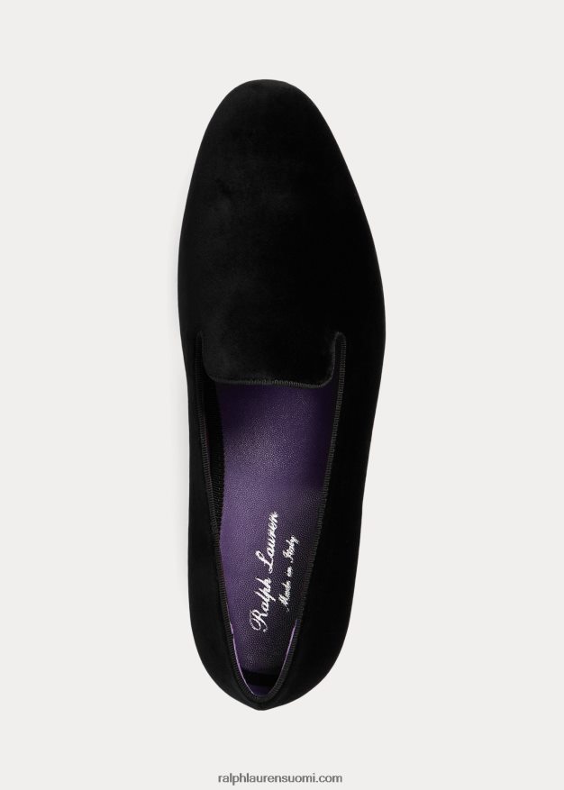 Ralph Lauren miehet alonzo samettitossut 0Z24ZR8742 musta