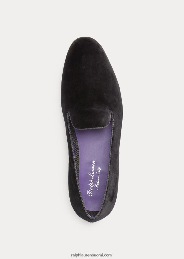 Ralph Lauren miehet alonzo samettitossut 0Z24ZR8743 musta