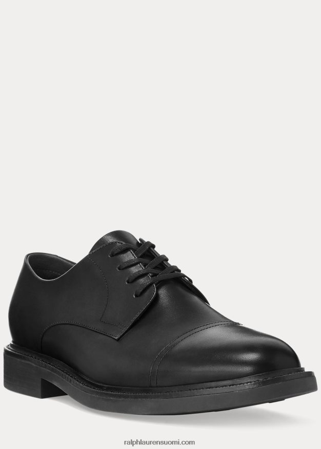 Ralph Lauren miehet asher-nahkainen varvaskenkä 0Z24ZR2109 musta