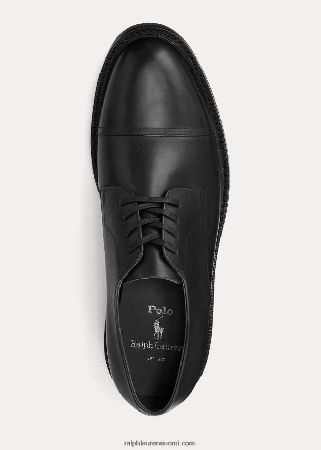 Ralph Lauren miehet asher-nahkainen varvaskenkä 0Z24ZR2109 musta
